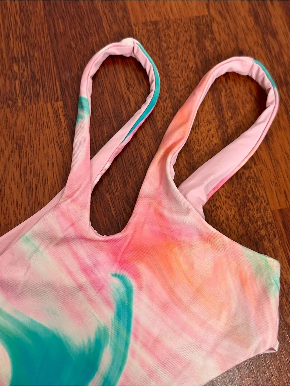 Frankies Bikinis Mackie one piece Serotonin Tie dye asymmetrical swimsuit small